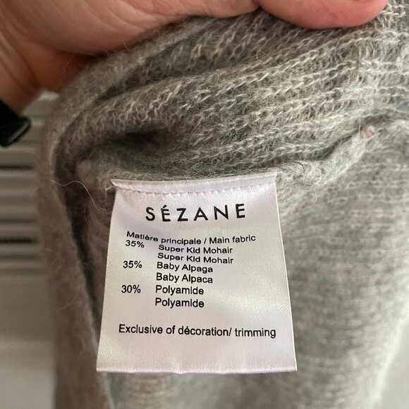 Sezane Grey Jumper - Picture 2 of 4